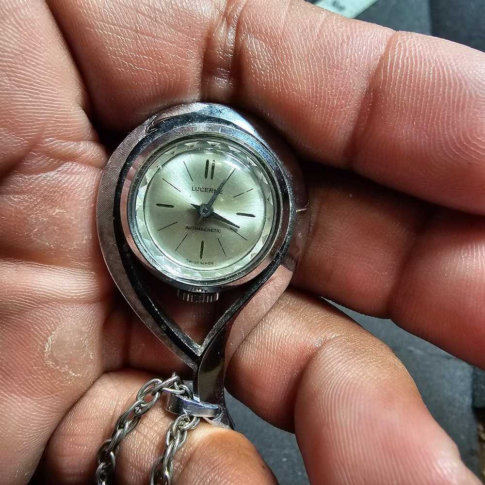 Vintage LUCERNE Swiss Made Antimagnetic Watch Pen… - image 8