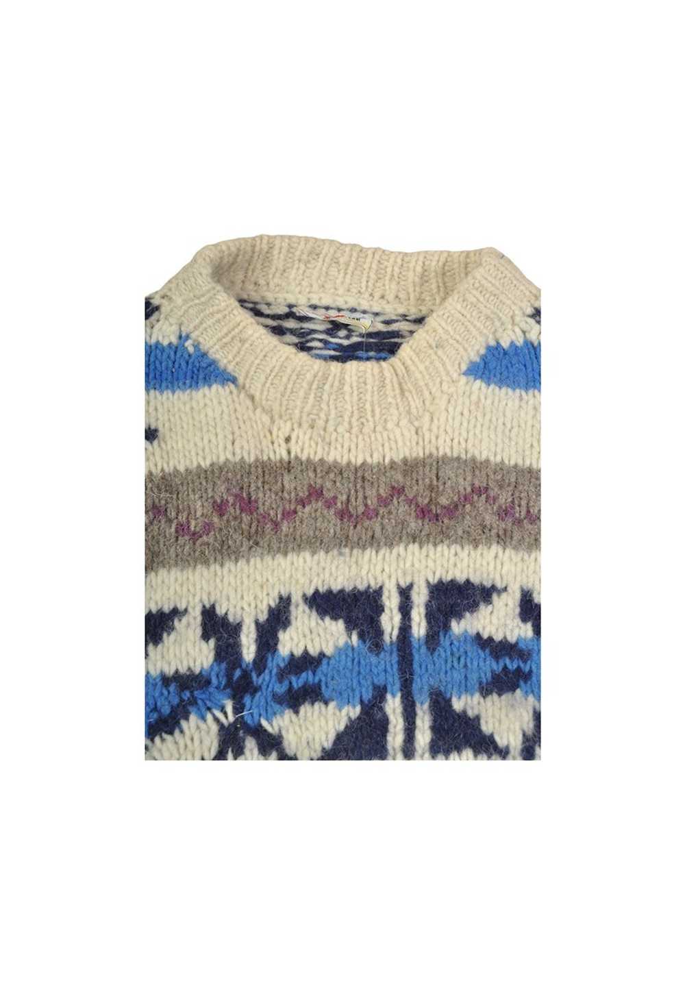 Vintage Knitwear Wool Sweater Scandi Pattern Ladi… - image 2