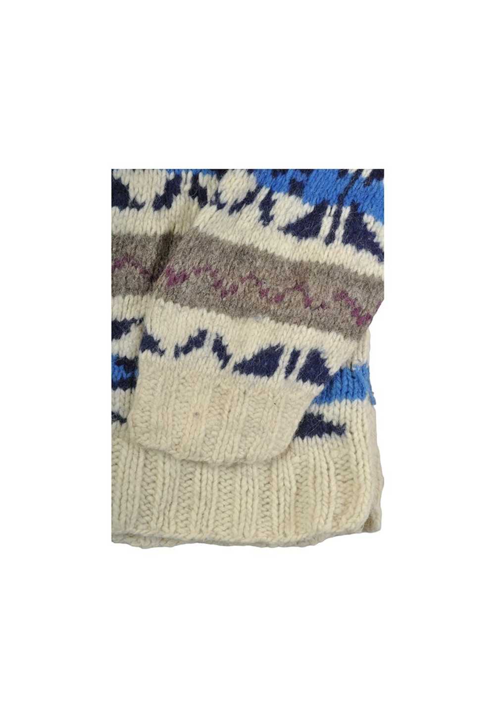 Vintage Knitwear Wool Sweater Scandi Pattern Ladi… - image 3