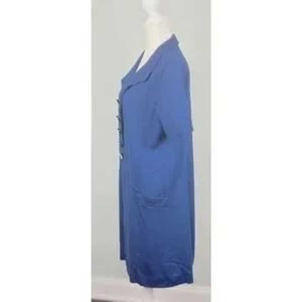 Curvy Vintage 60s/70s Tunic Dress Cobalt Blue Loo… - image 2