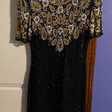 Stunning Vintage beaded dress by Laurence Kazar s… - image 1