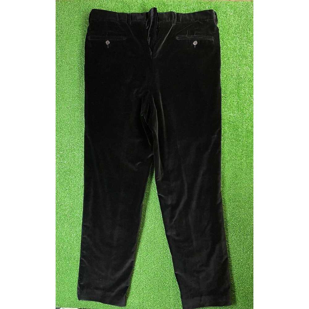 Gucci Gucci Jet Black Velour 37 31 Slacks Pants T… - image 2