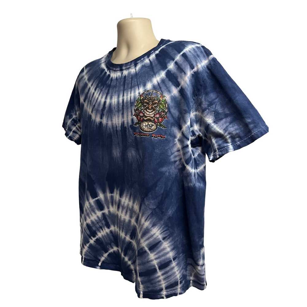 Other Psycho Tuna Mens Blue Floral Tie Dye Graphi… - image 3