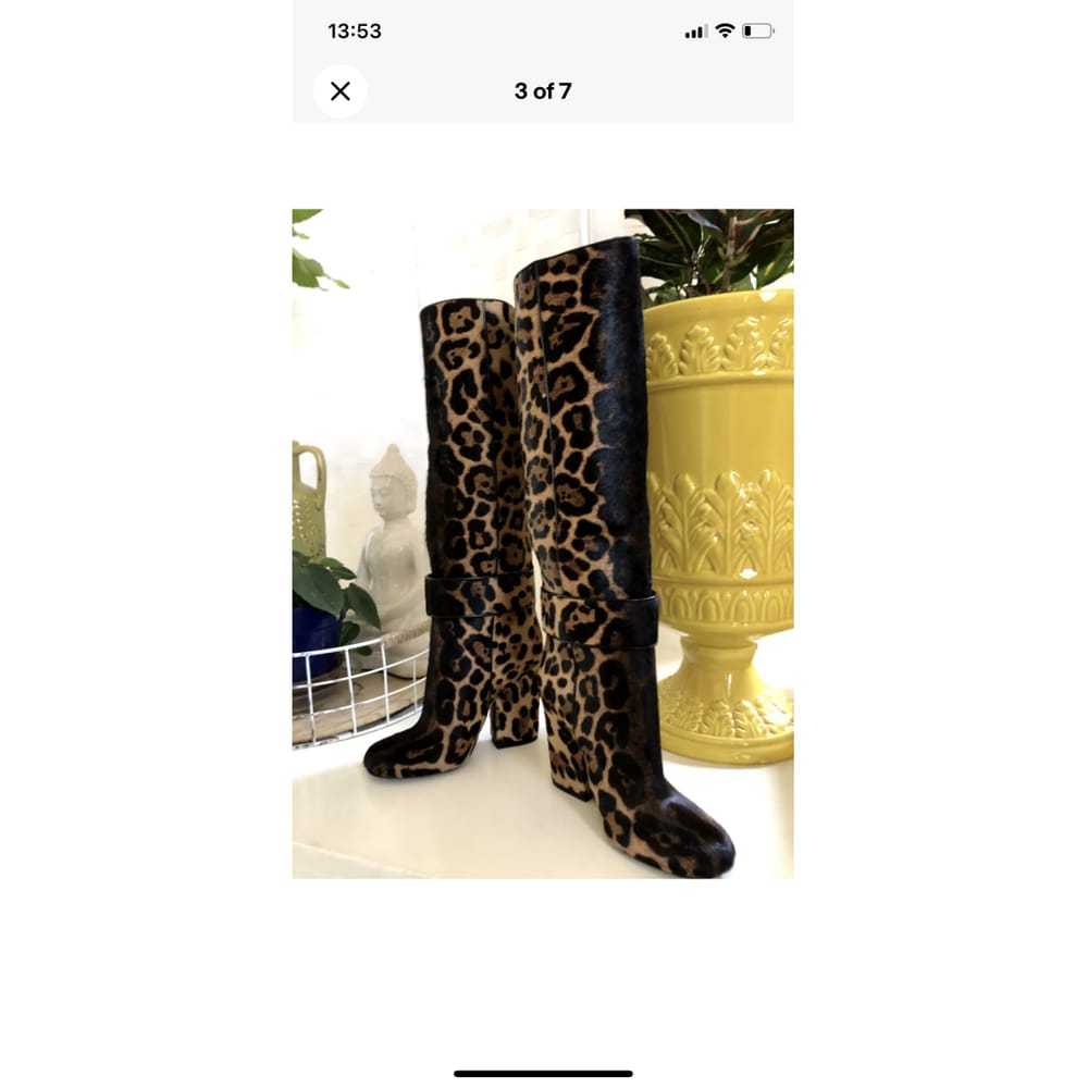 Gucci Pony-style calfskin riding boots - image 2