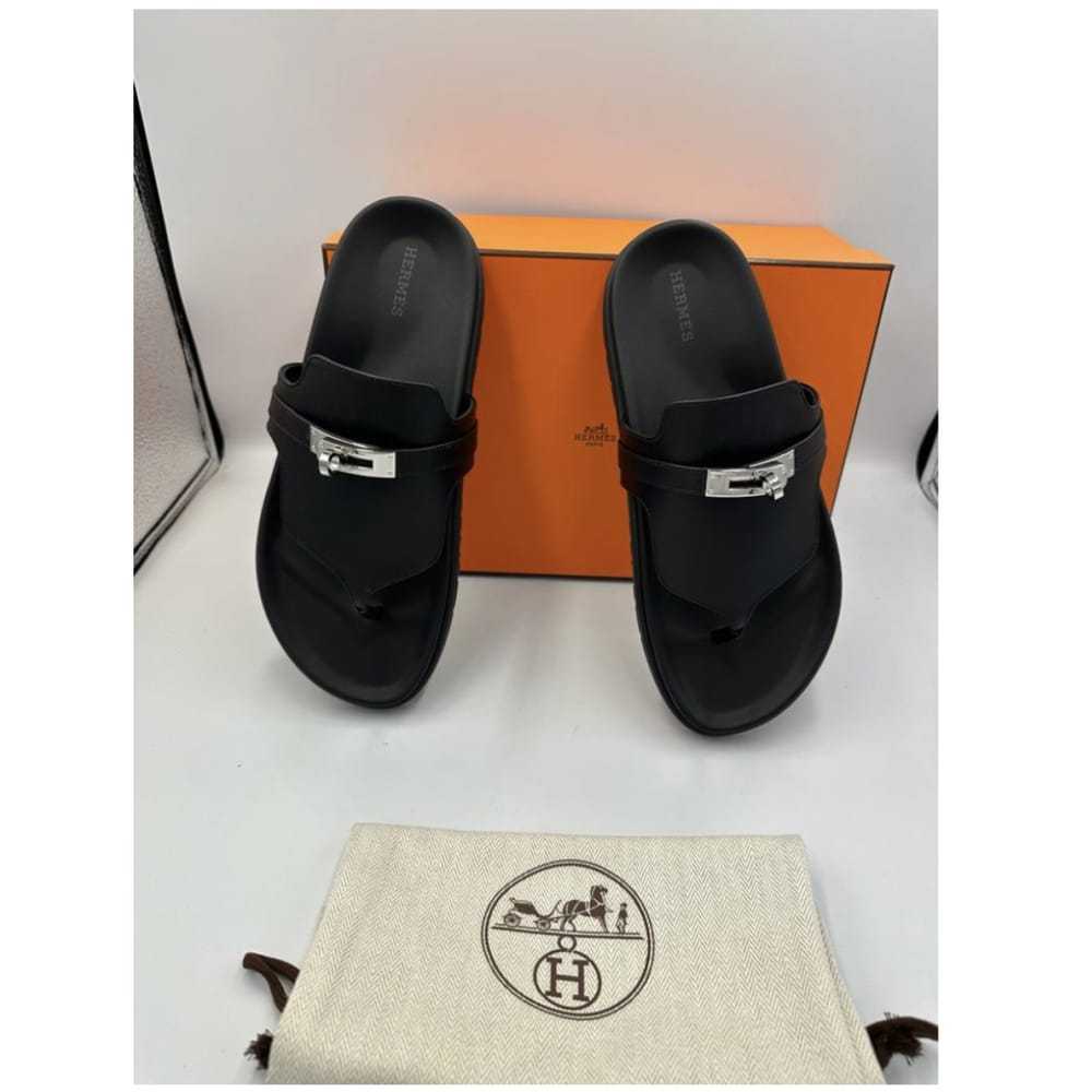 Hermès Empire leather sandal - image 3