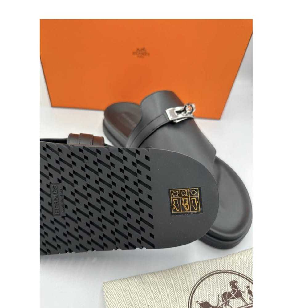 Hermès Empire leather sandal - image 5