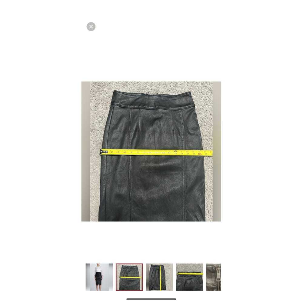 Burberry Leather mid-length skirt - image 10