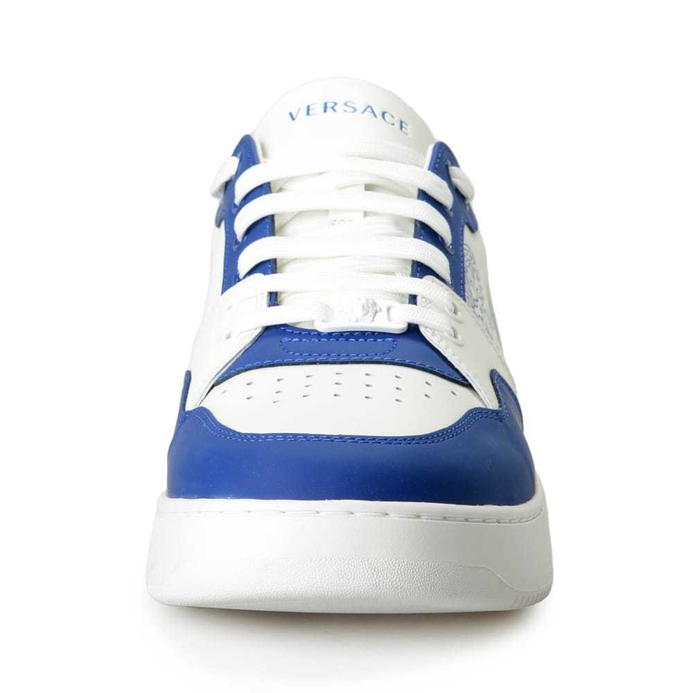 Versace Leather low trainers - image 8