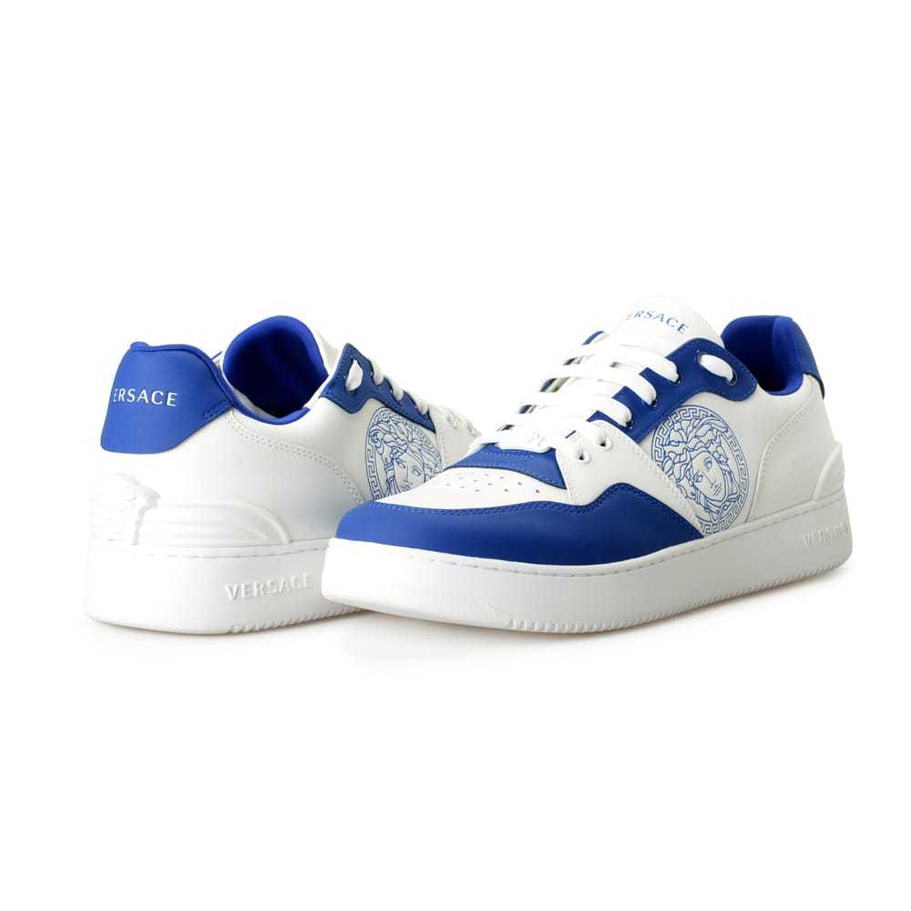 Versace Leather low trainers - image 9