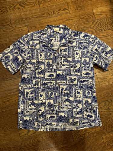 Vintage Vintage Authentic Aloha Shirt Royal Creati