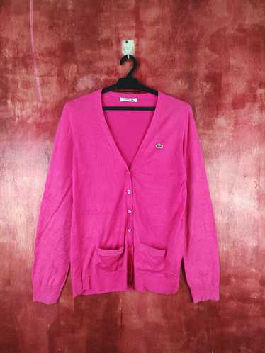 Cardigan × Japanese Brand × Lacoste Lacoste Pink … - image 1