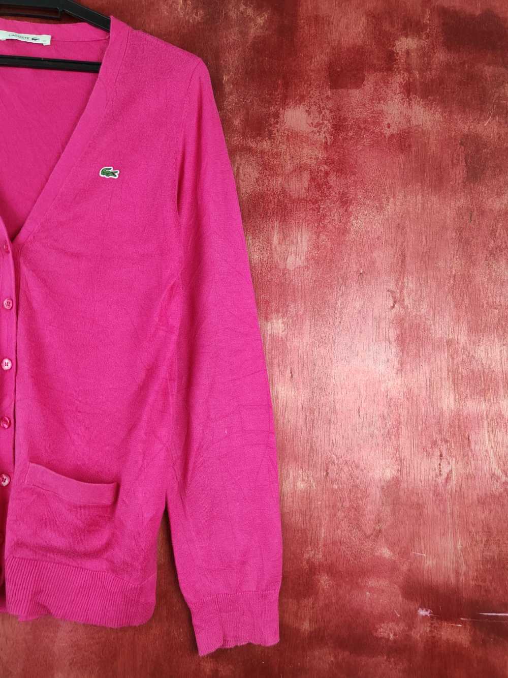 Cardigan × Japanese Brand × Lacoste Lacoste Pink … - image 5