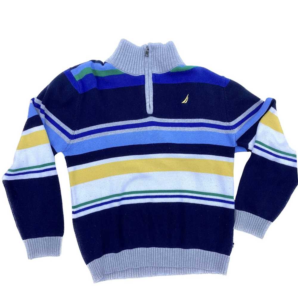 Hype × Nautica × Vintage Stripped nautica sweater - image 1
