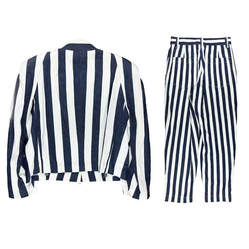 Issey Miyake 80's Striped Suit Set - image 2