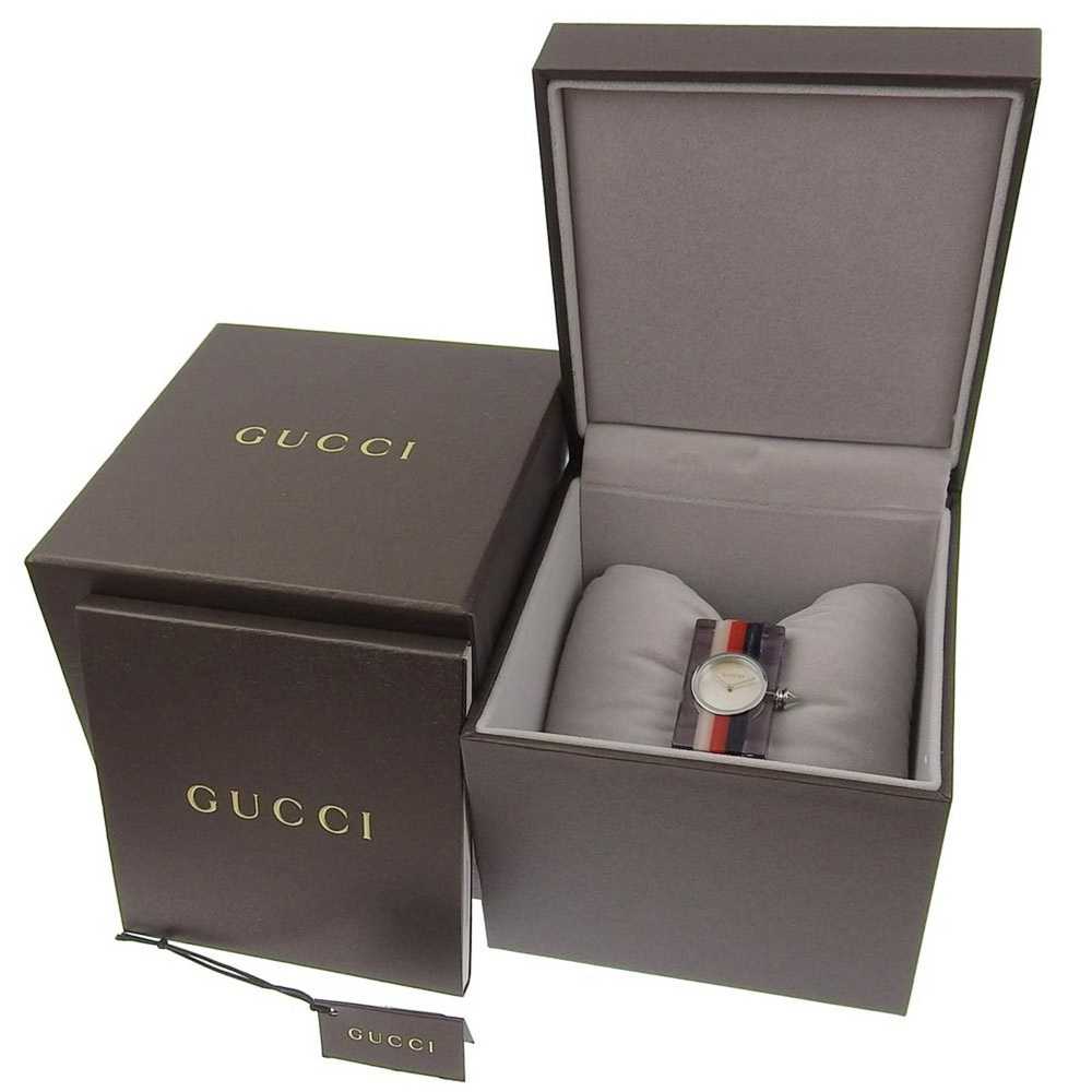 Gucci GUCCI Vintage Web Watch Bangle 143.5 Stainl… - image 8