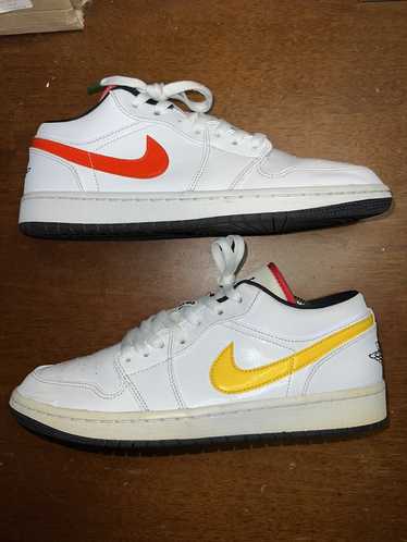 Nike Air Jordan 1 Low Multi-Color Swoosh size 9.5 - image 1