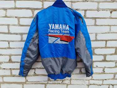 VINTAGE 90s YAMAHA Embroidered MenTeam outlets Racing Sport Jacket Blue White Xlarge