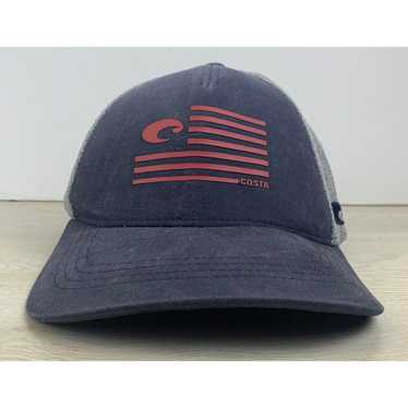 Other Costa USA Hat Gray Blue Snapback Hat Adult … - image 1