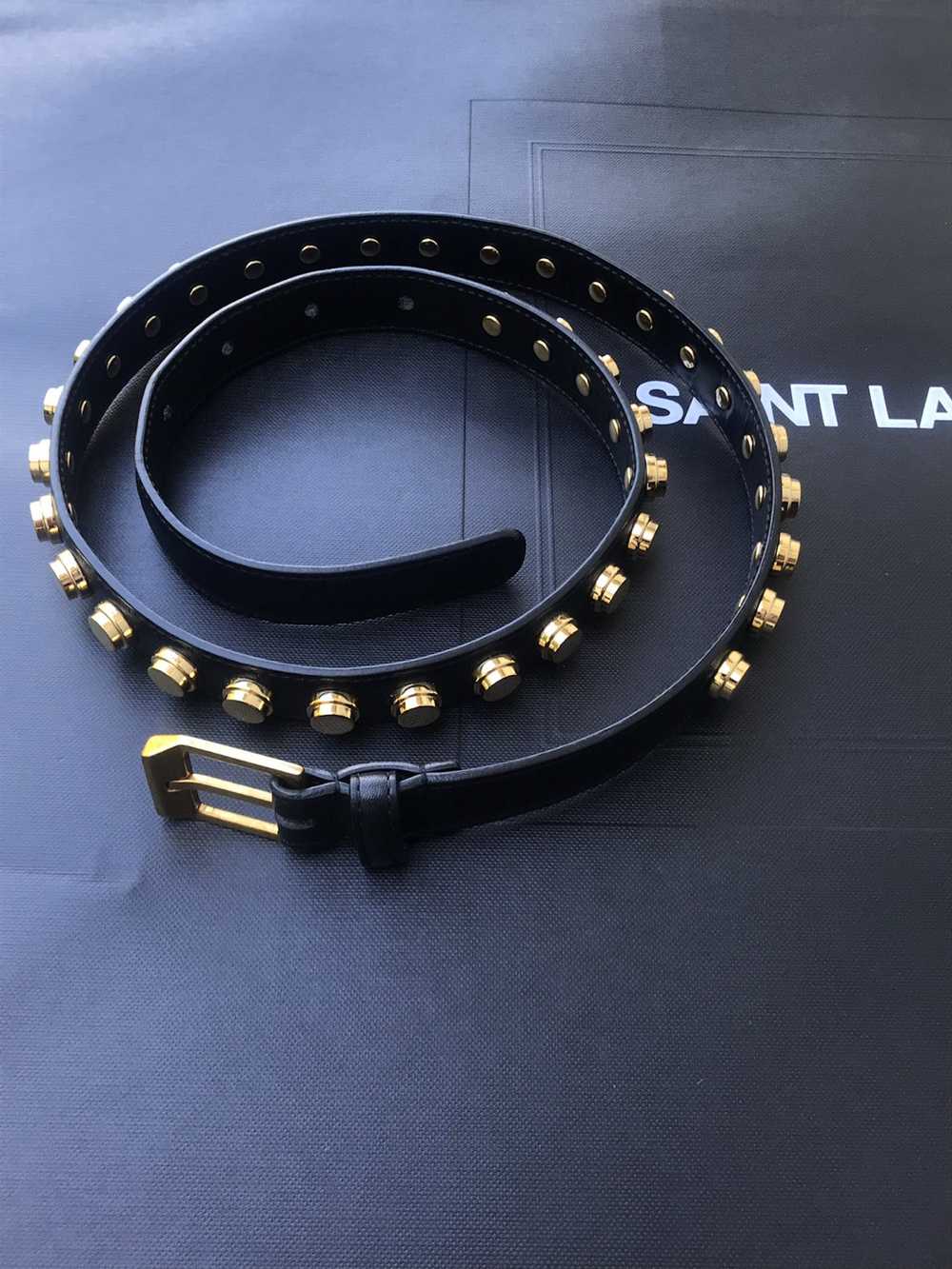 Saint Laurent Paris Saint Laurent black Studded b… - image 2