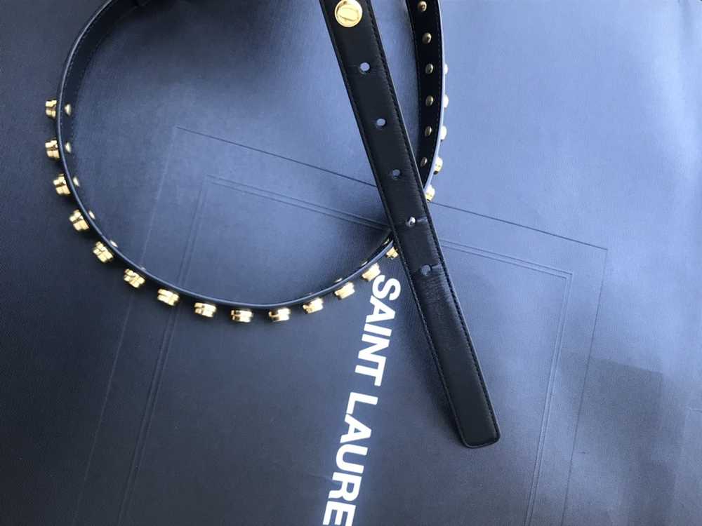 Saint Laurent Paris Saint Laurent black Studded b… - image 3