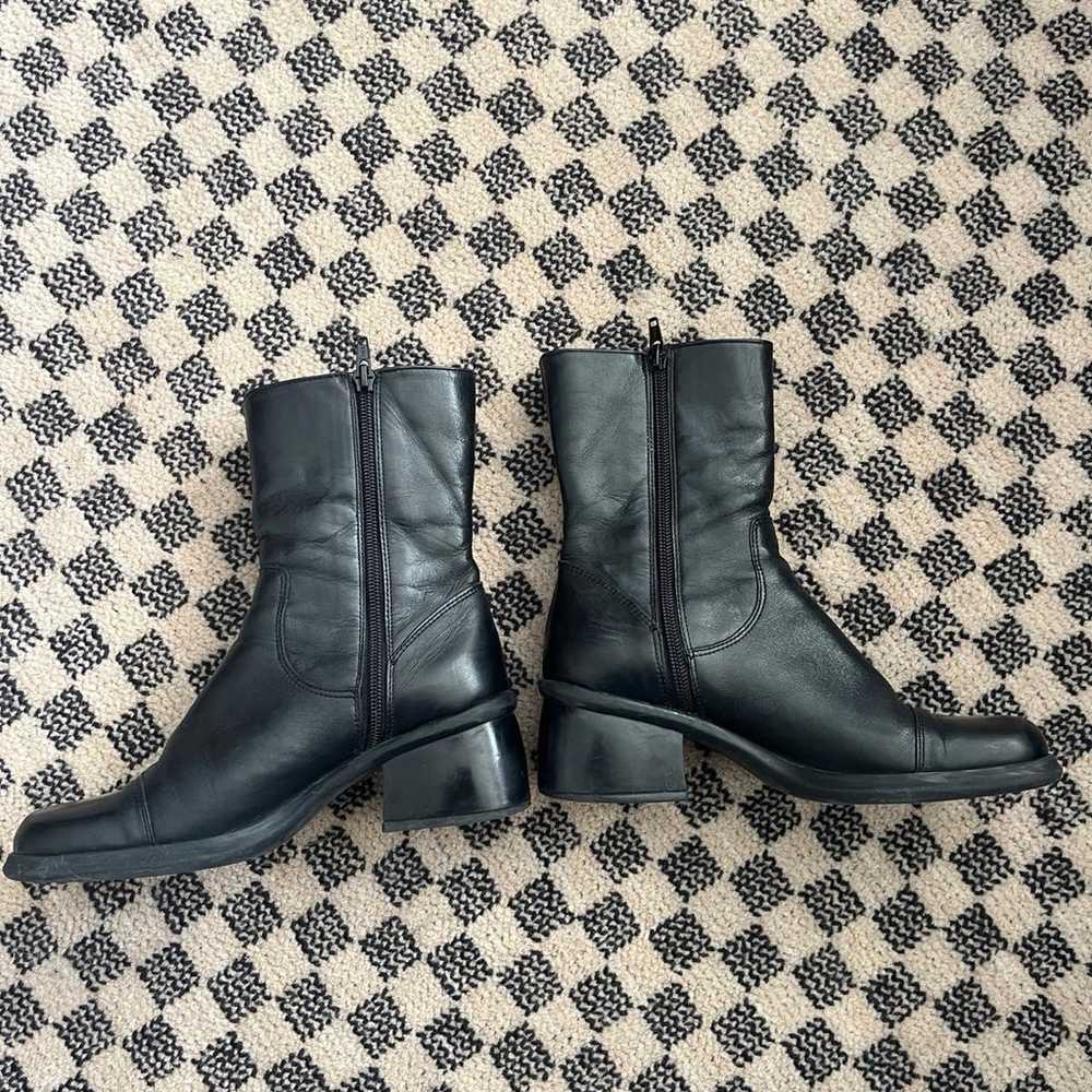 90s genuine leather vintage boots - image 3