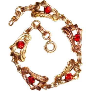 Art Deco Gold Filled Bracelet Harry Iskin