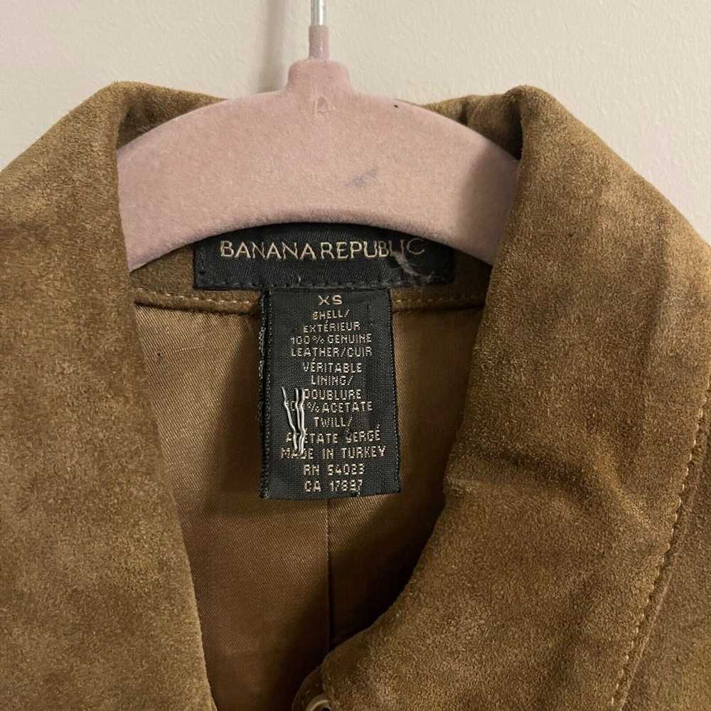 Vintage Banana Republic Womens Suede Leather Fit … - image 3
