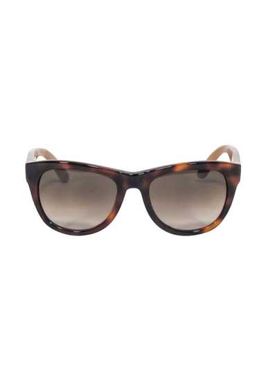 Ferragamo - Brown Tortoise Front Sunglasses