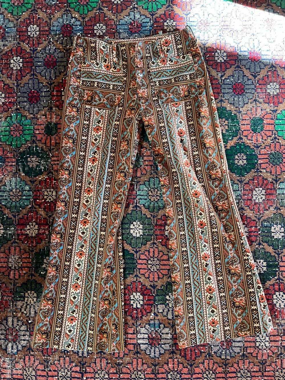 Handmade tapestry wide leg trouser (none) - image 2