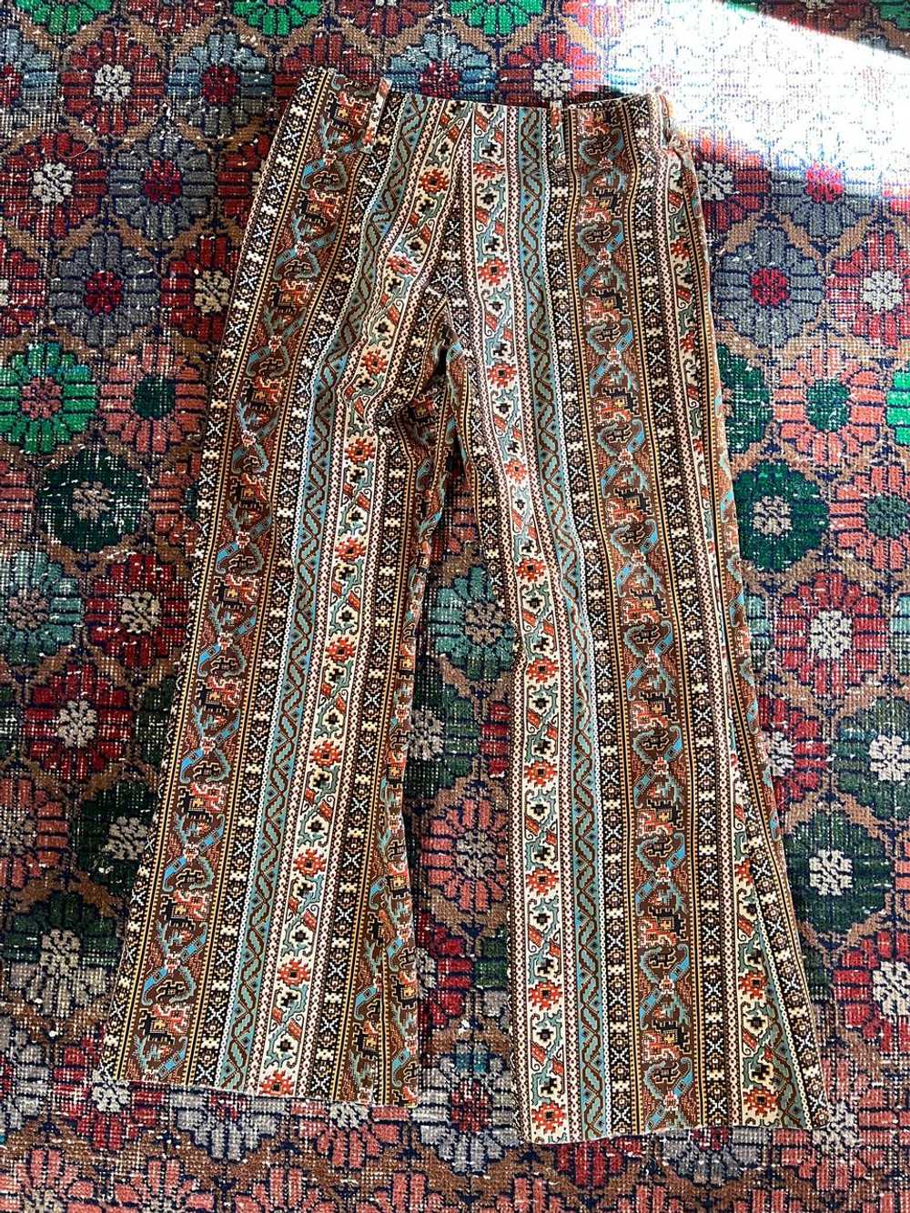 Handmade tapestry wide leg trouser (none) - image 3