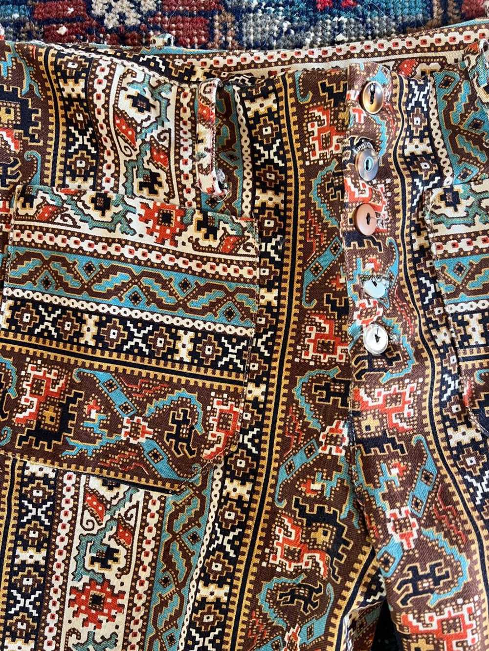 Handmade tapestry wide leg trouser (none) - image 4
