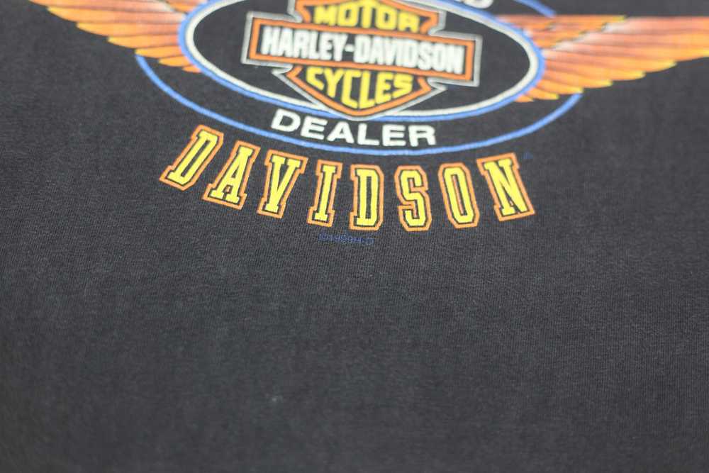 1999 Vintage Harley Davidson Singapore T-Shirt Bl… - image 4