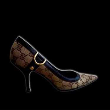 靴 Vintage Gucci Monogram Heels 36 1/2 Vintage Gucci Shoes, Gucci Monogram Shoes, Gucci Décolleté