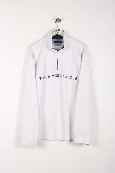 Tommy Hilfiger 1/4 Zip Sweatshirt White XXL