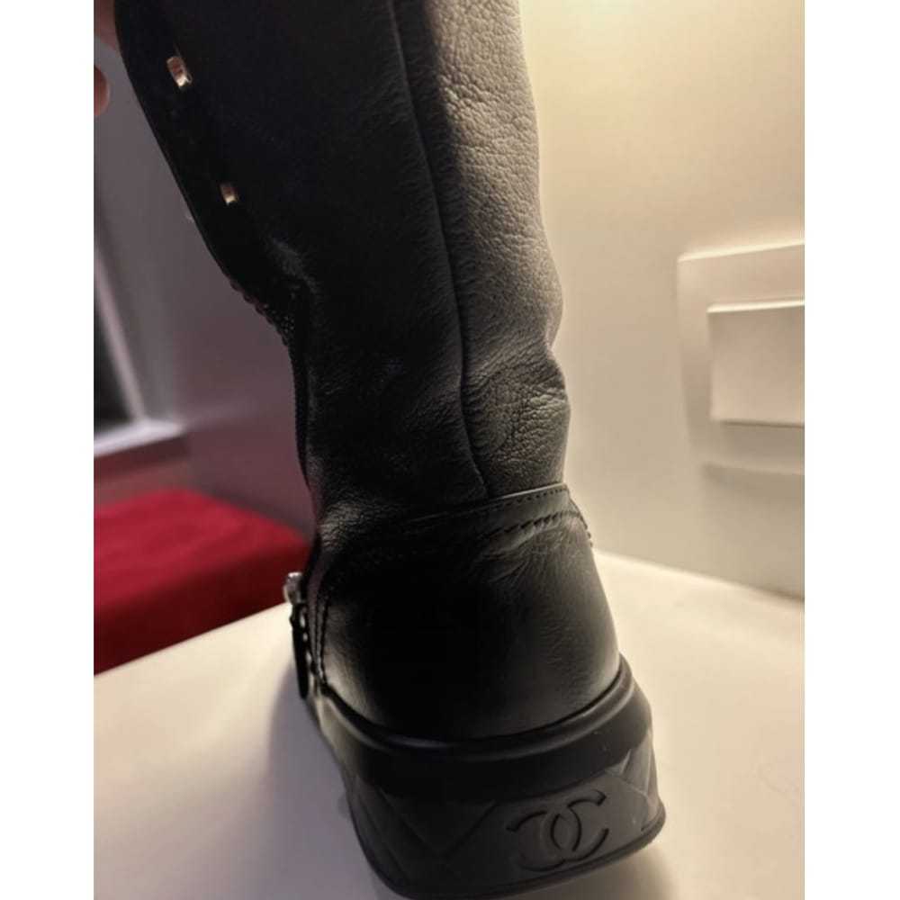 Chanel Leather snow boots - image 4