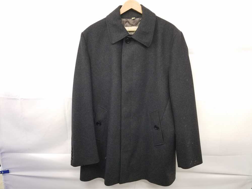 Burberry London Grey Wool Button Up Coat Men's Si… - image 1