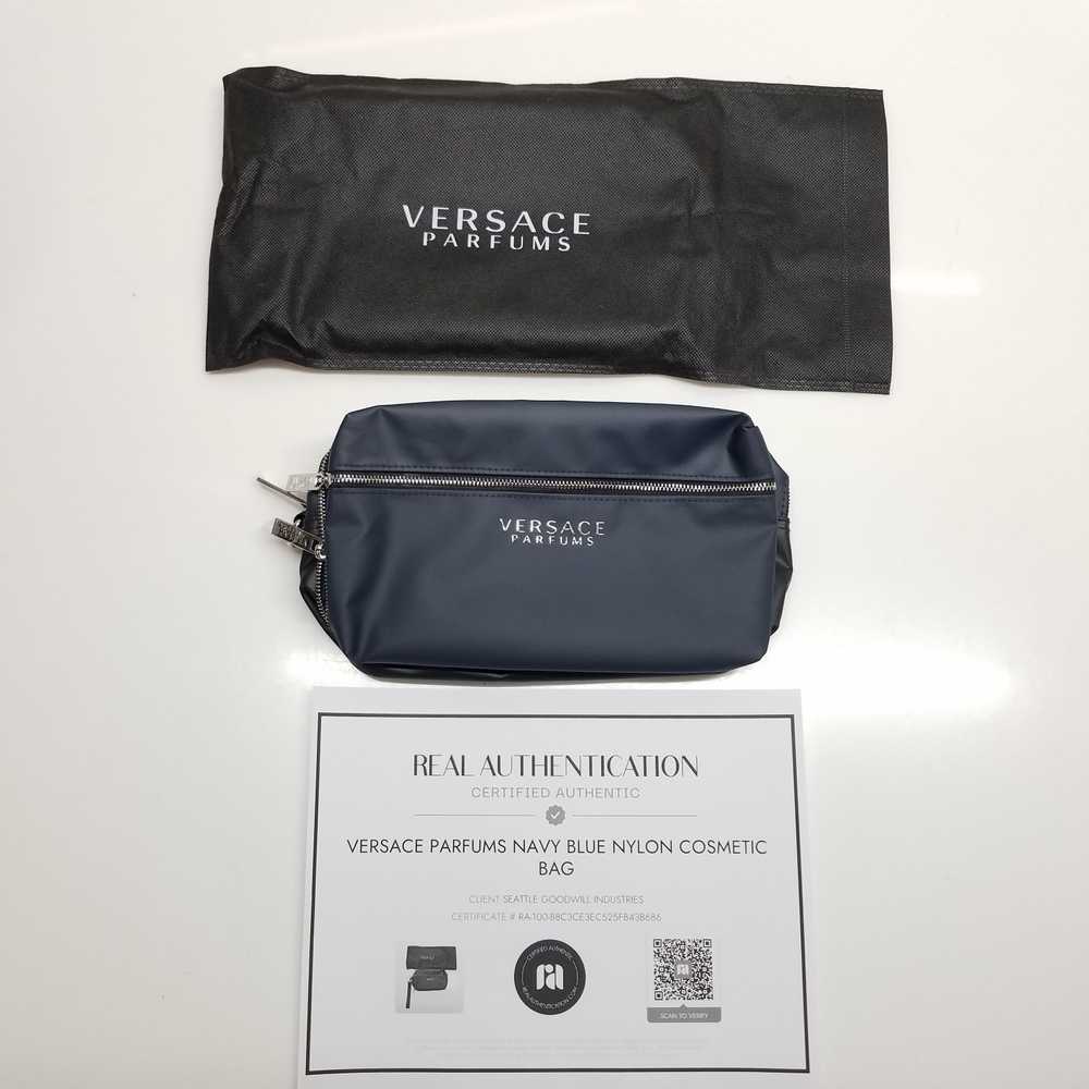 AUTHENTICATED VERSACE PARFUMS NAVY NYLON COSMETIC… - image 5