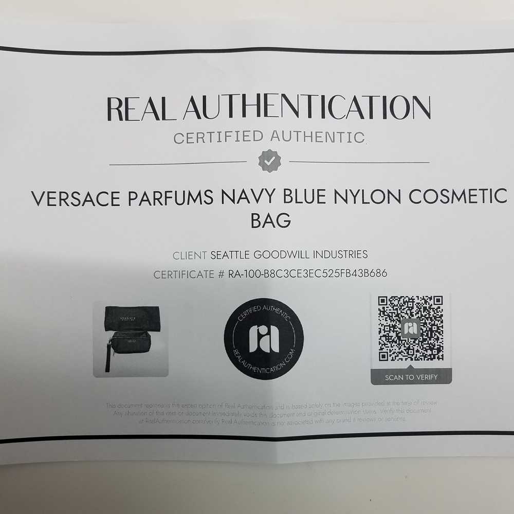 AUTHENTICATED VERSACE PARFUMS NAVY NYLON COSMETIC… - image 6