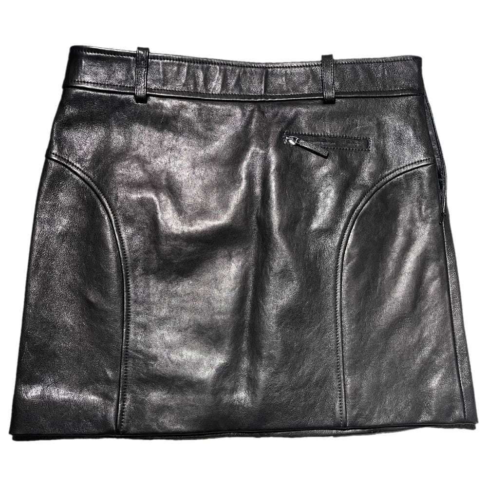 Khaite Leather mini skirt - Gem