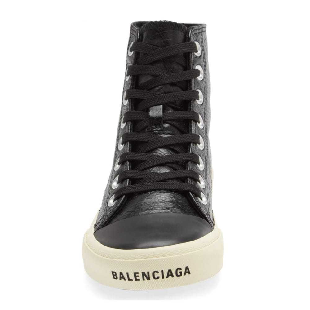 Balenciaga Paris leather trainers - image 4