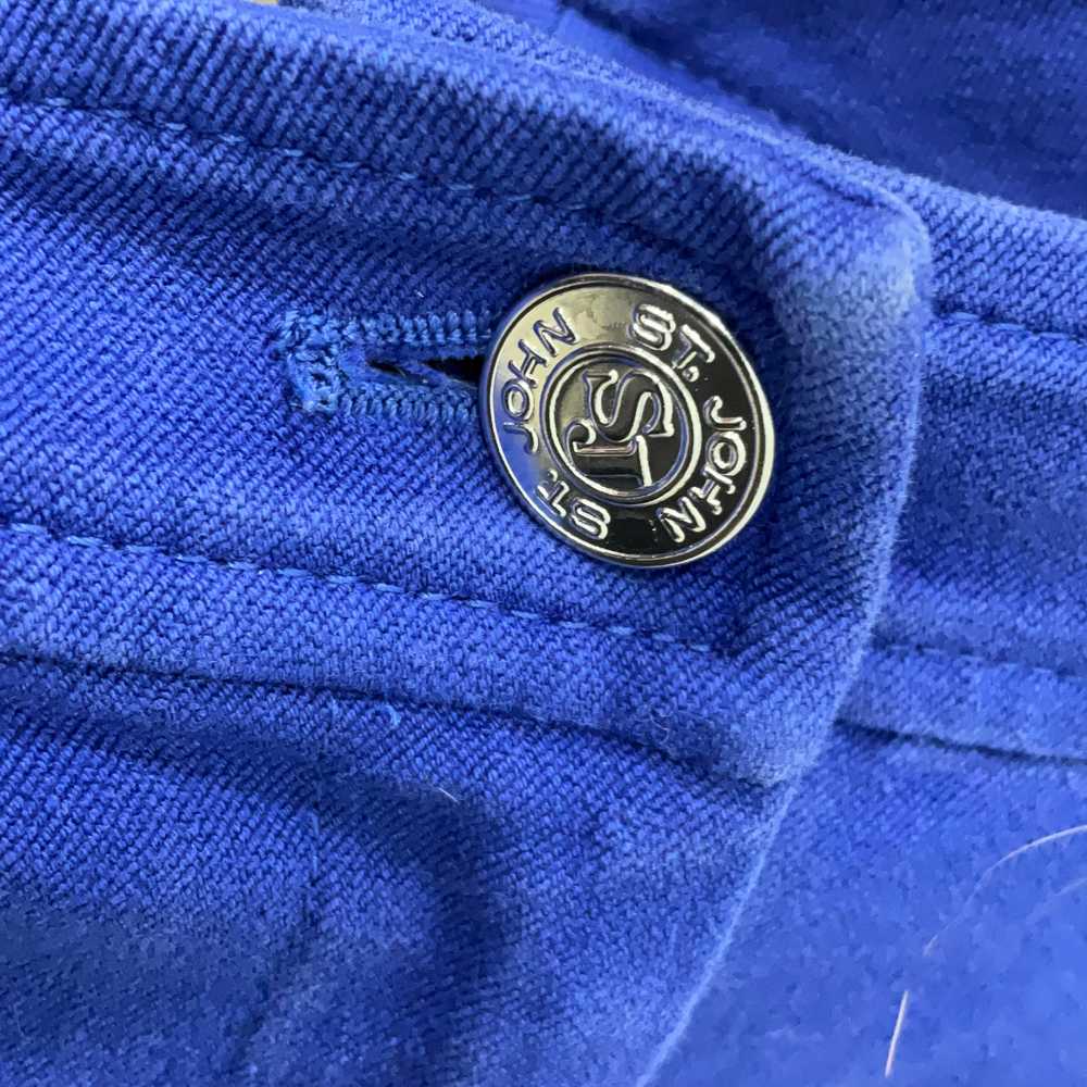 St. John Womens Blue Denim Medium Wash Coin Pocke… - image 3
