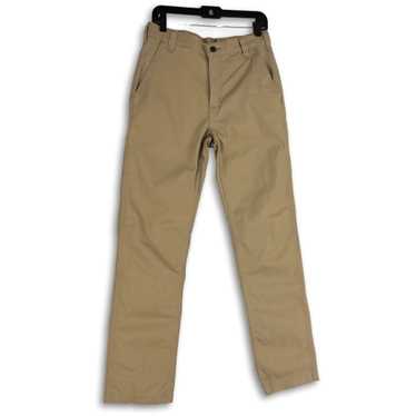 Carhartt NWT Mens Beige Flat Front Relaxed Fit St… - image 1