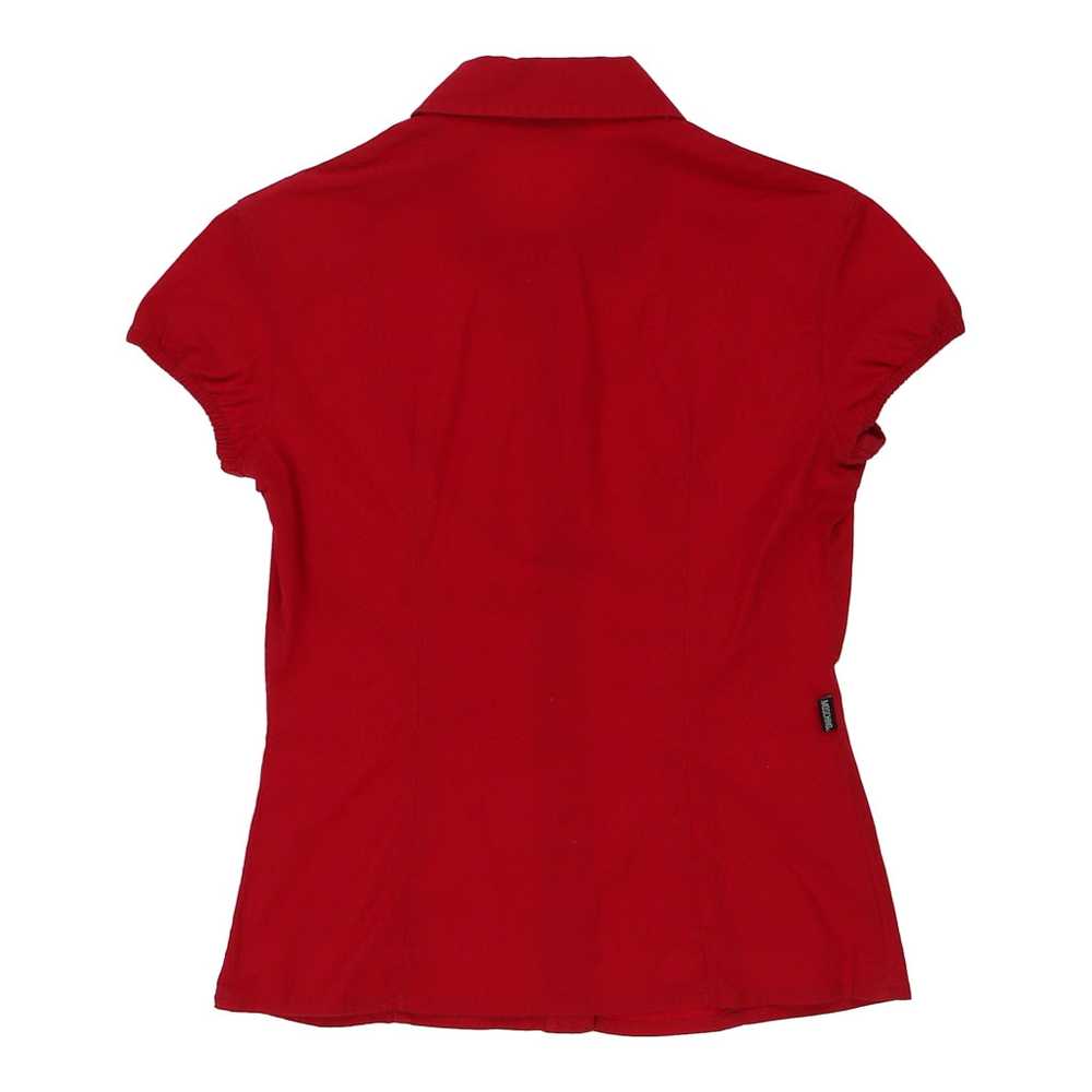 Moschino Jeans Short Sleeve Shirt - Medium Red Co… - image 2