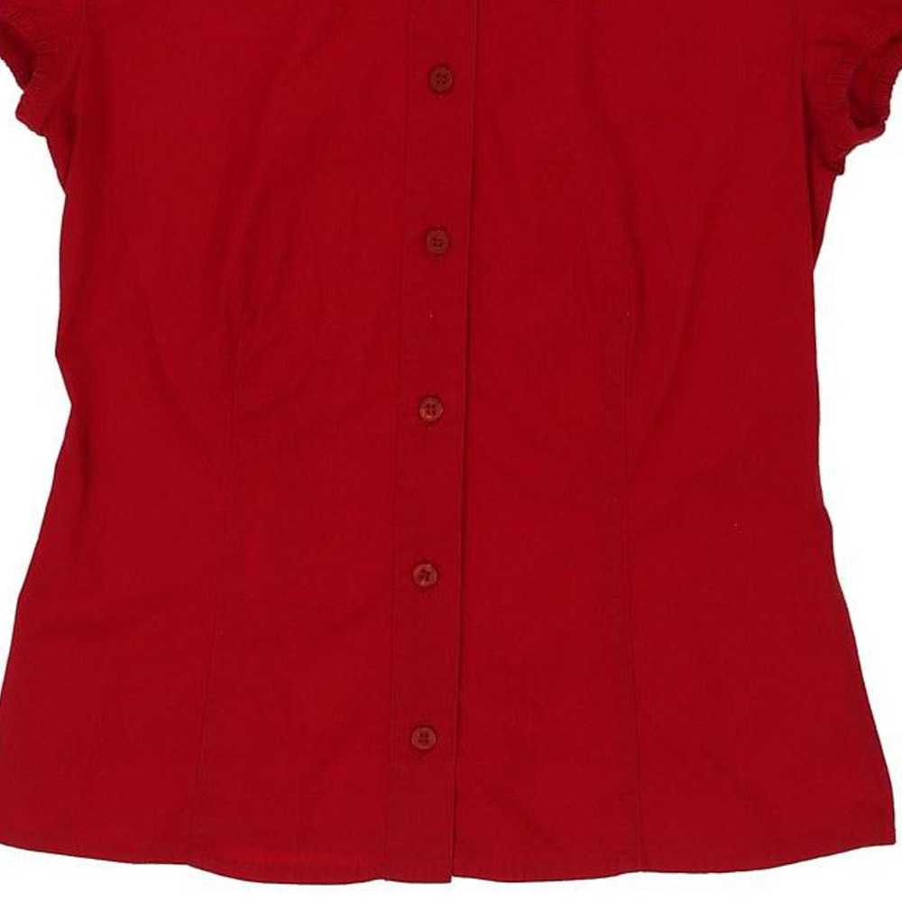 Moschino Jeans Short Sleeve Shirt - Medium Red Co… - image 4