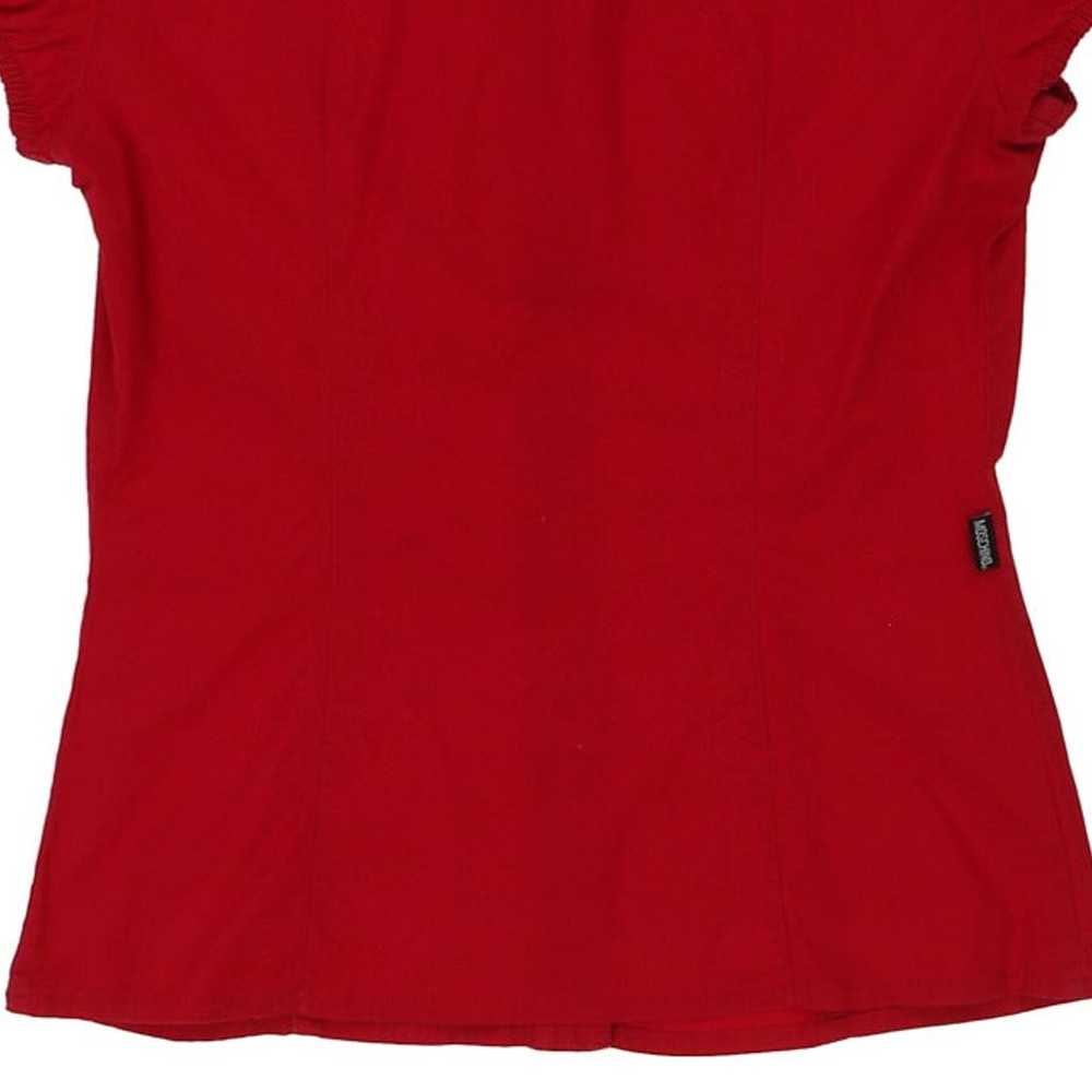 Moschino Jeans Short Sleeve Shirt - Medium Red Co… - image 6