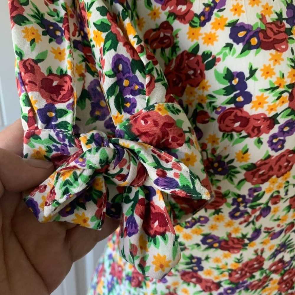 Faithfull the Brand Emilia Floral Crepe Tie Sleev… - image 4