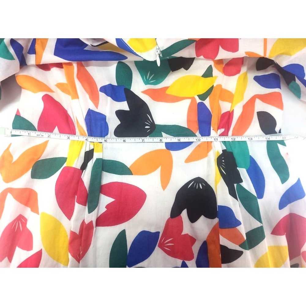Sz 8 Calvin Klein Floral Midi Dress Bright Multic… - image 12