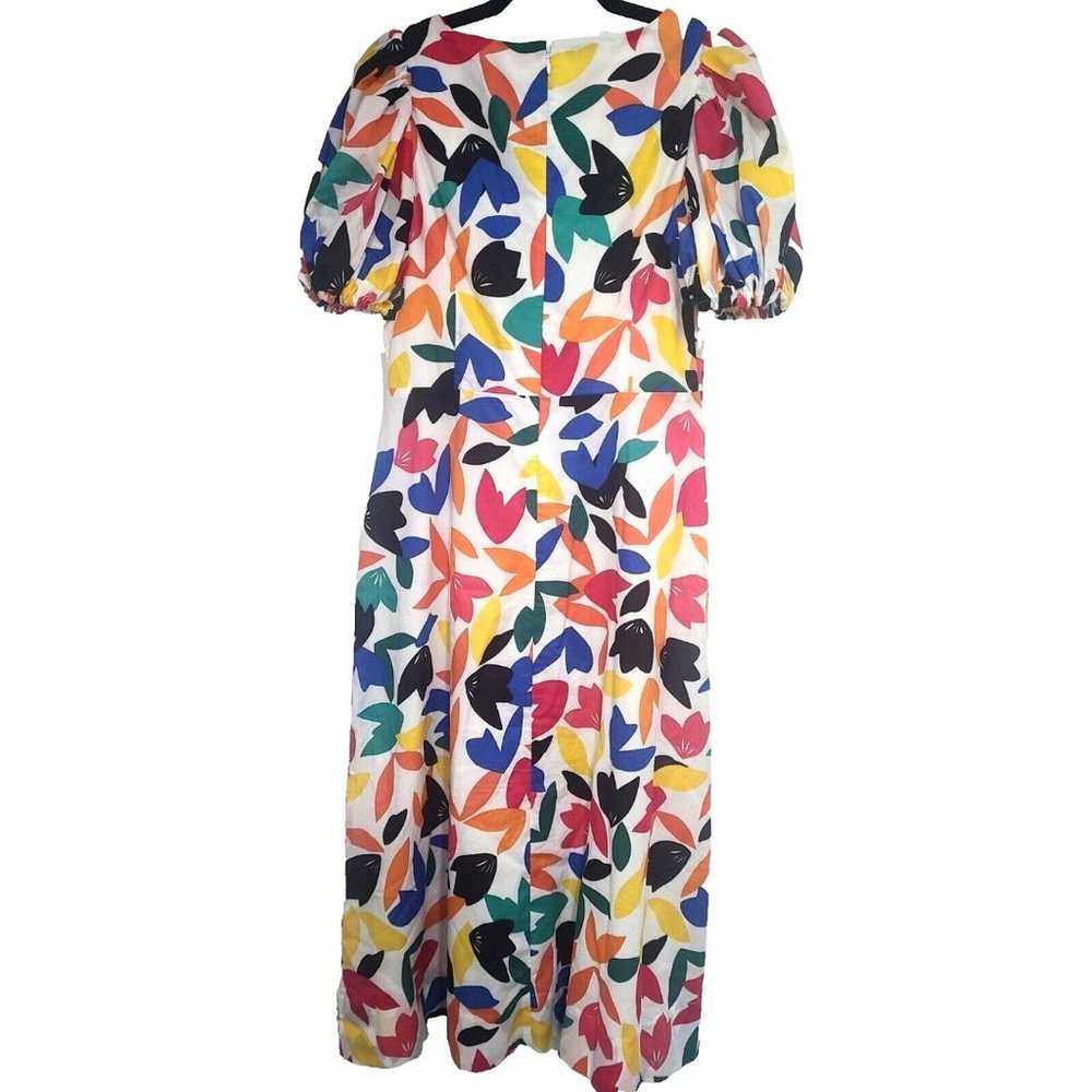 Sz 8 Calvin Klein Floral Midi Dress Bright Multic… - image 8