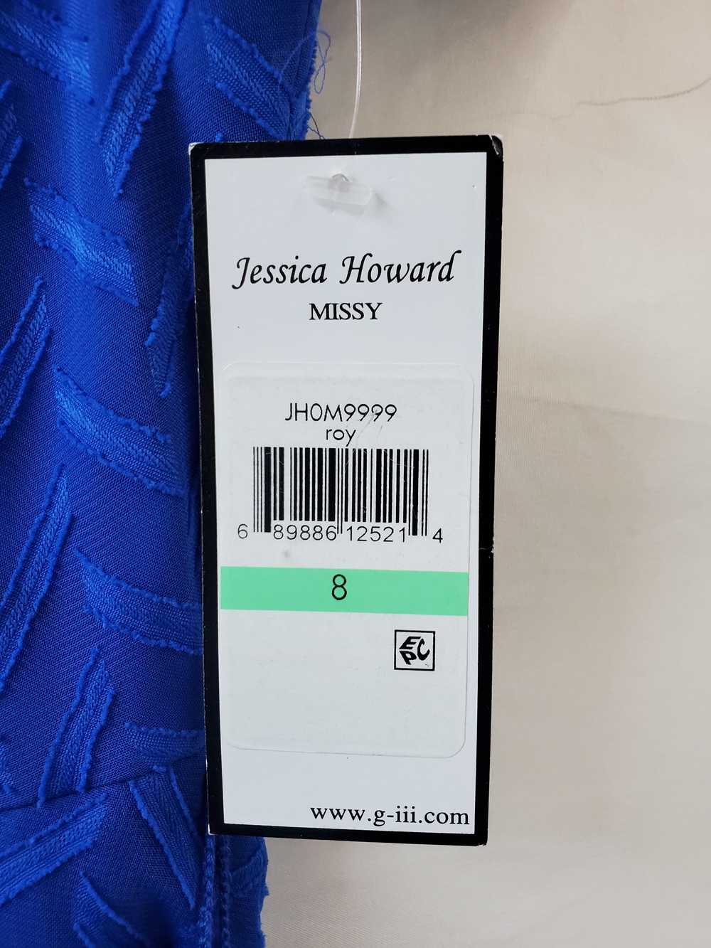 Jessica Howard Blue Tiered Ruffle Dress Size 8 - image 6