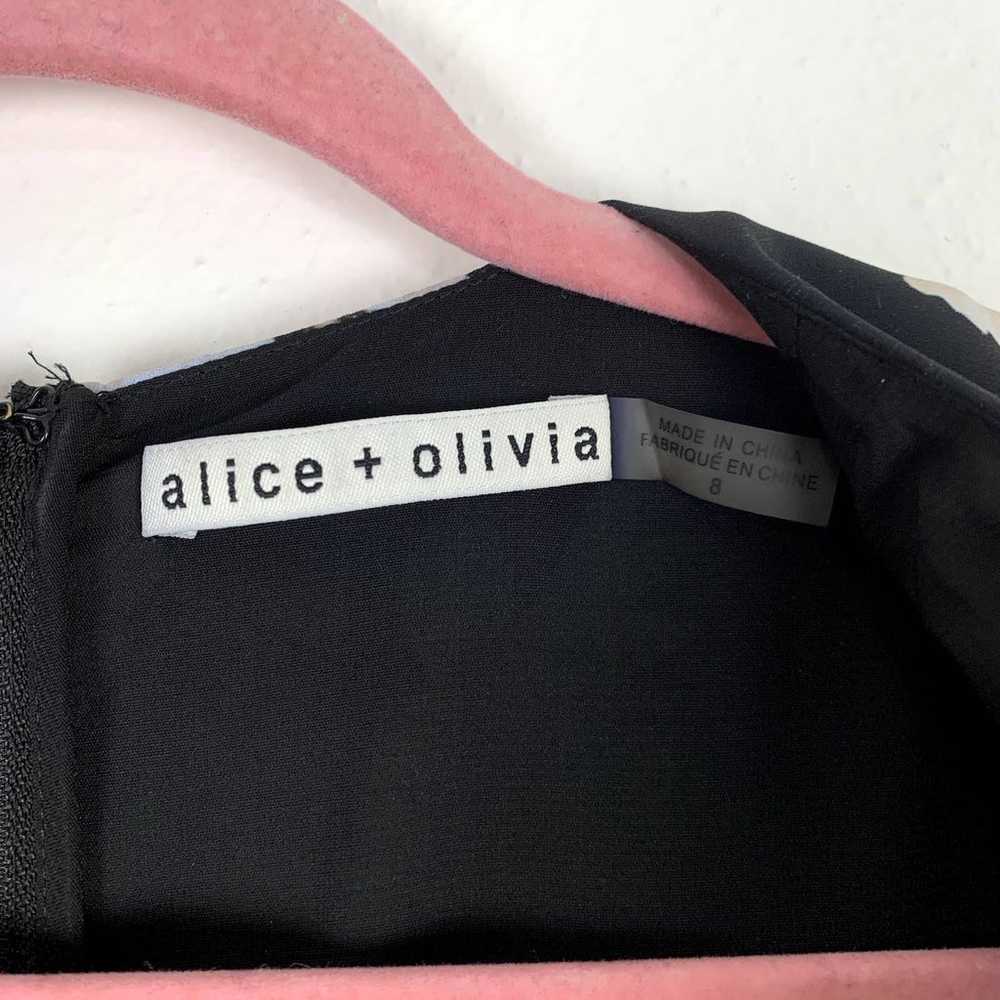 Alice + Olivia Black Kye Ruffle Wrap Dress Size 8 - image 5